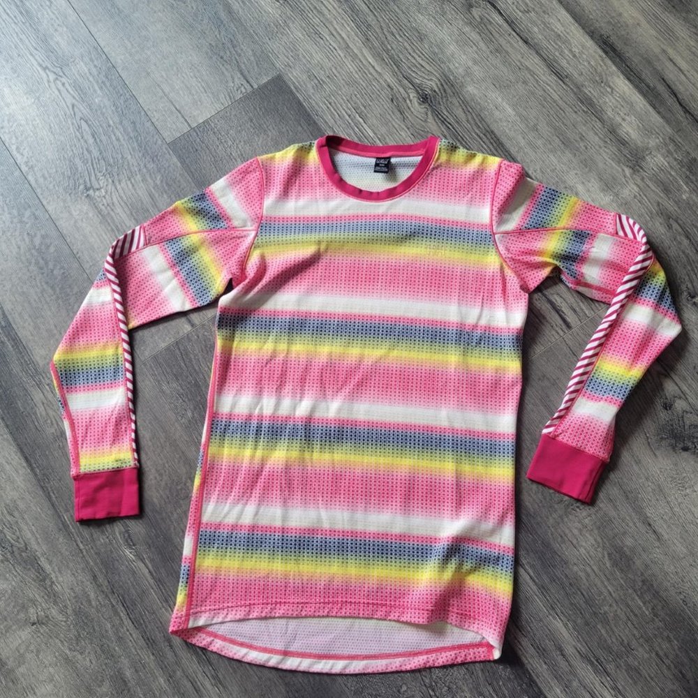 Helly Hansen Pink Multicolor Long Sleeve Tee